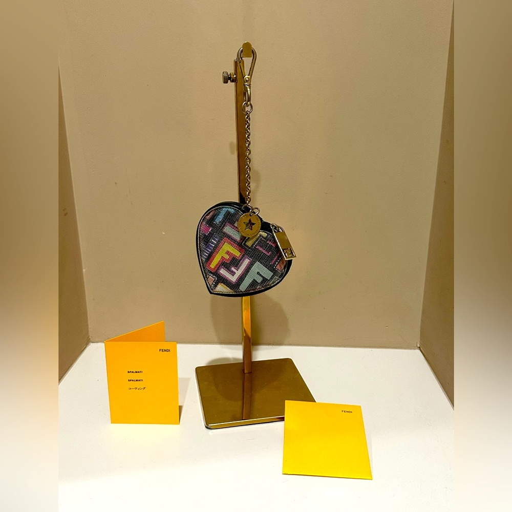 FENDI Limited Edition Zucca Heart Coin Purse